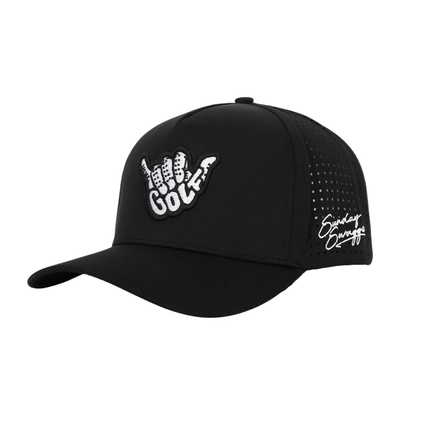 Golf Shaka Hat - Black