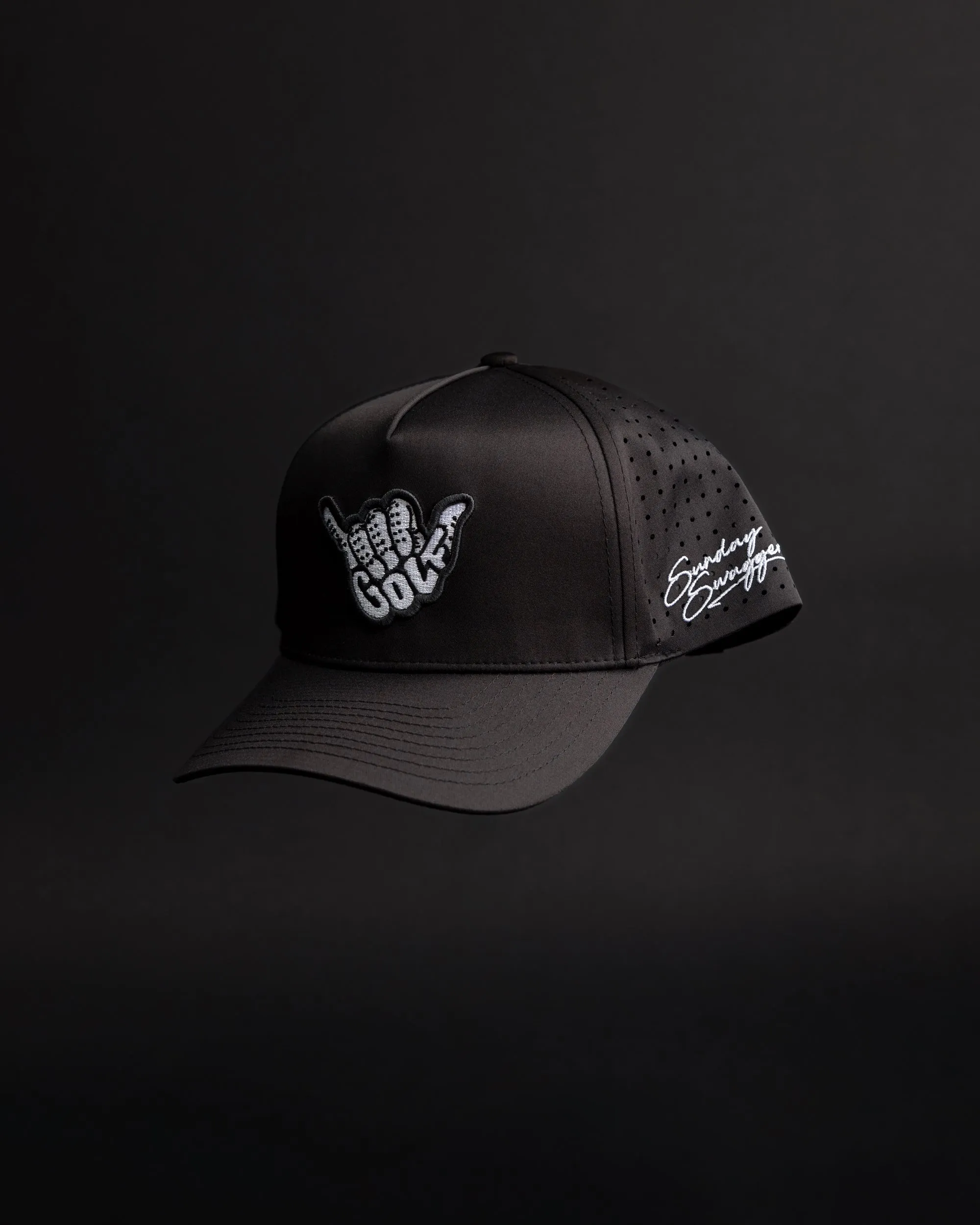 Golf Shaka Hat - Black