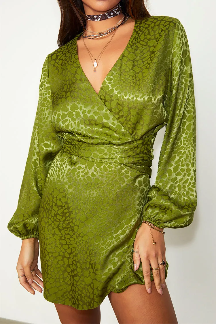 Green Jacquard Mini Vienna Dress Petite