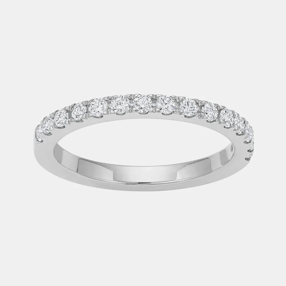 Half Pavé Ring