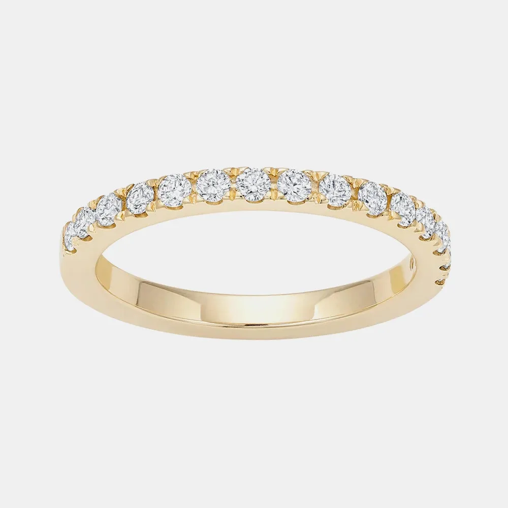 Half Pavé Ring