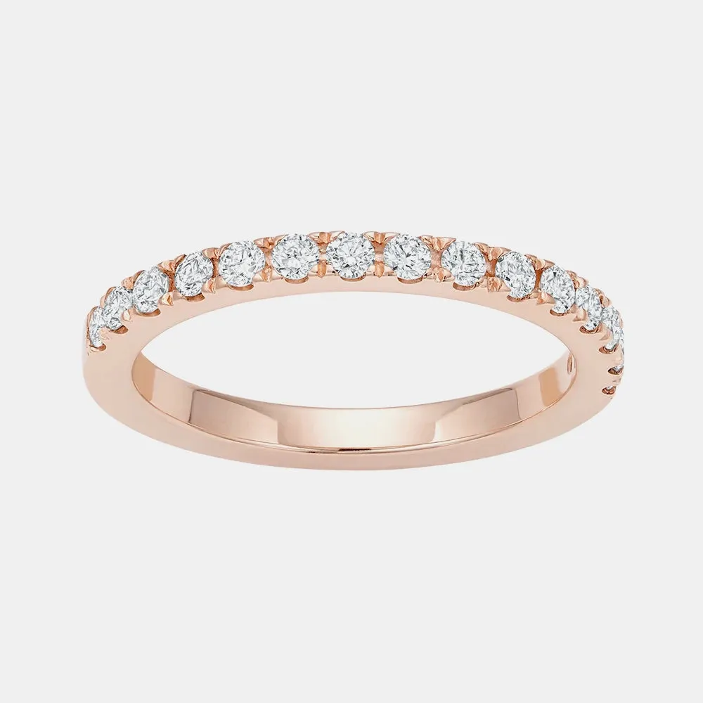 Half Pavé Ring