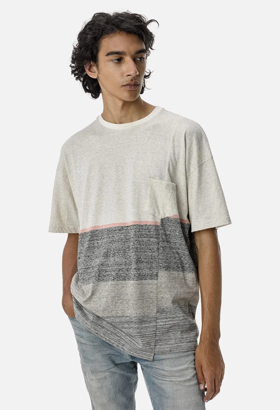 Hante Pocket Tee / Grey Melange