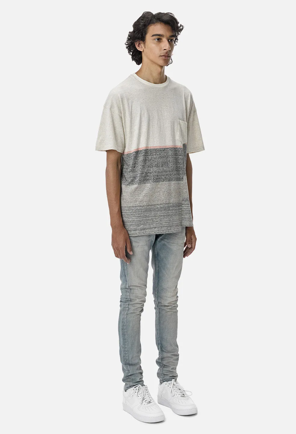 Hante Pocket Tee / Grey Melange