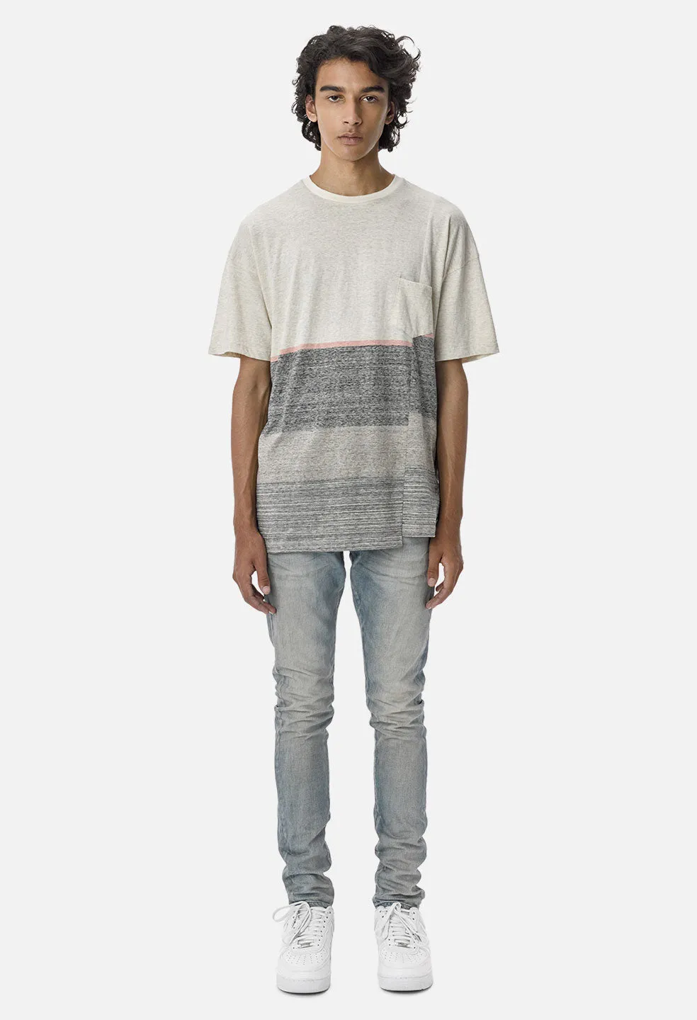 Hante Pocket Tee / Grey Melange