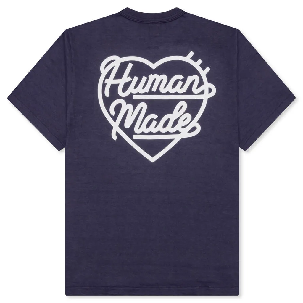 Heart Badge T-Shirt - Navy