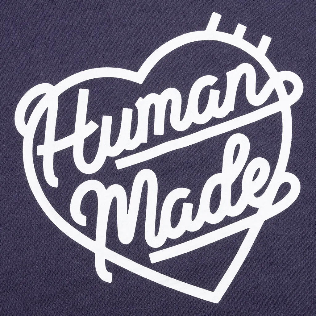 Heart Badge T-Shirt - Navy