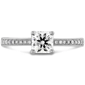 Hearts On Fire Dream Signature Engagement Ring with Diamond Band