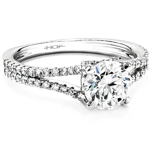 Hearts On Fire Felicity Split Shank Diamond Engagement Ring