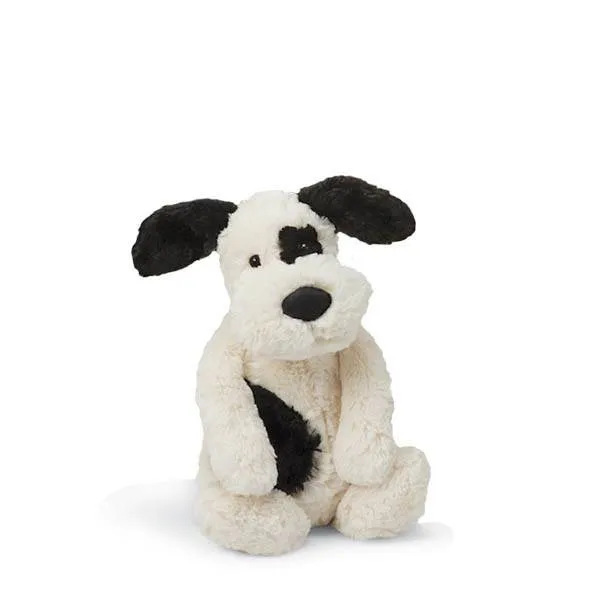 Jellycat Bashful Black   Cream Puppy - Small