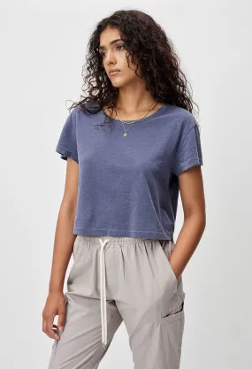 Jersey Cropped Tee / Cove