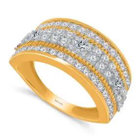 Kallati Eternal Diamond Ring in 14K Yellow Gold