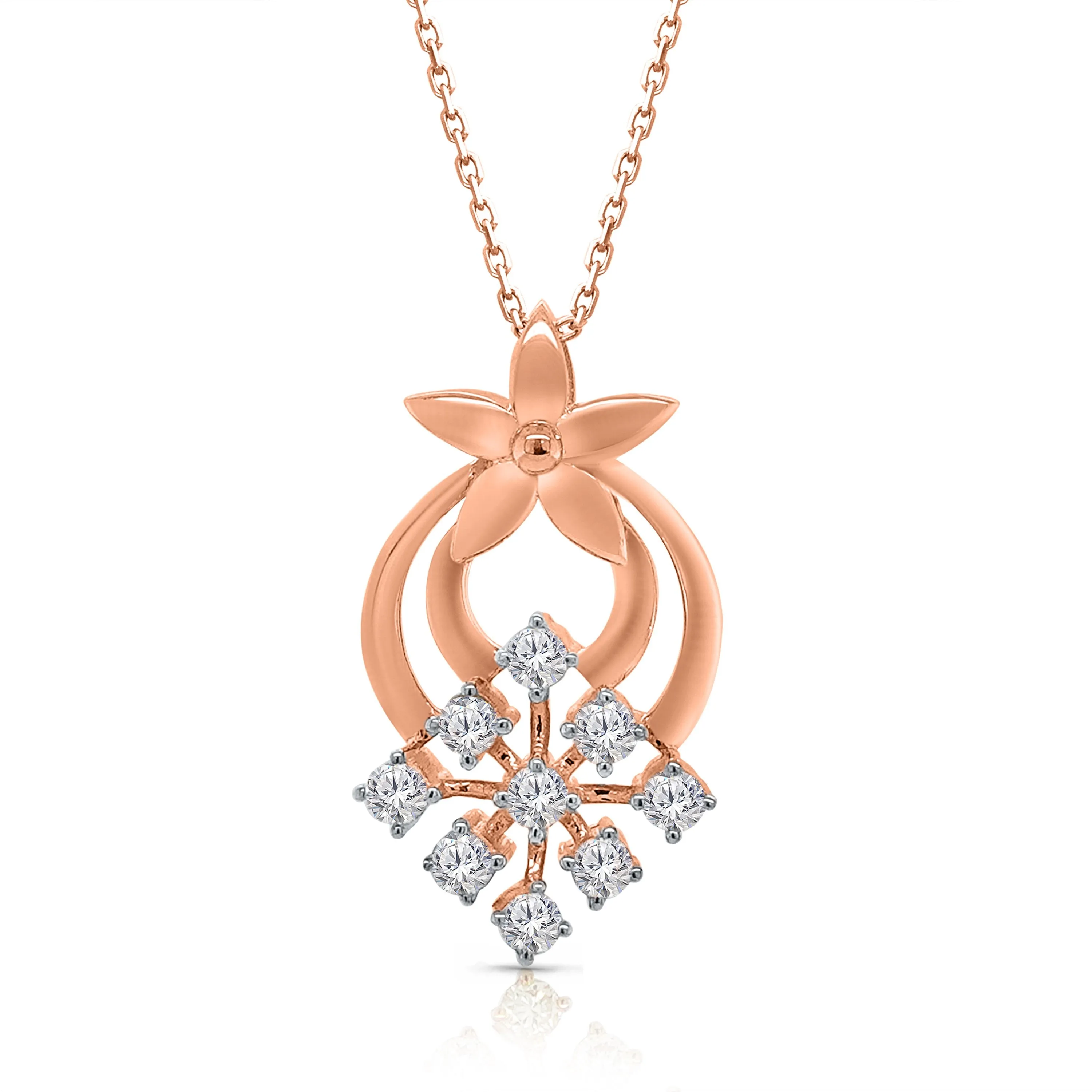 Kallati Rose Gold Diamond Eternal Pendant