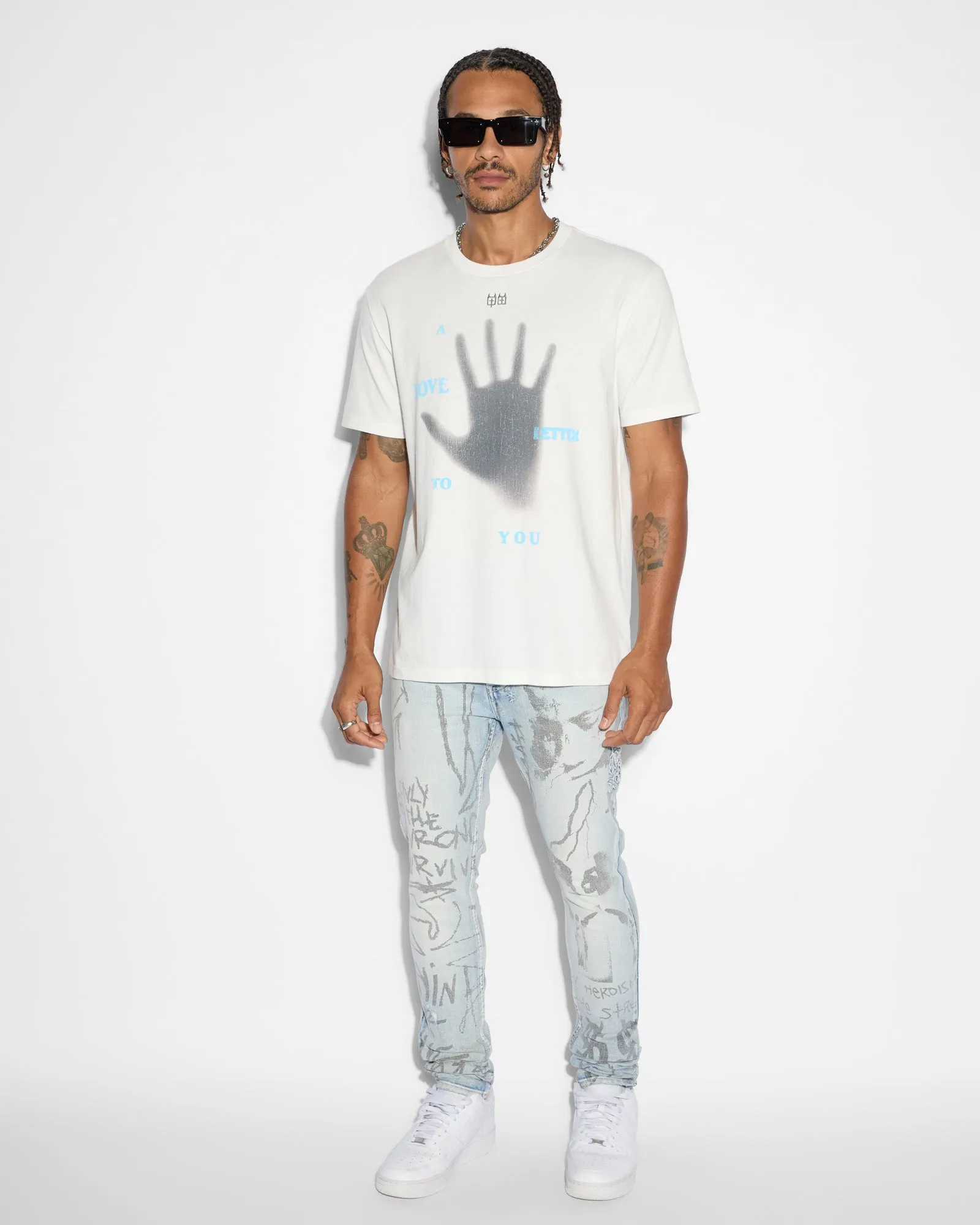 Ksubi X TRIPPIE REDD Hand Kash Tee - Vintage White