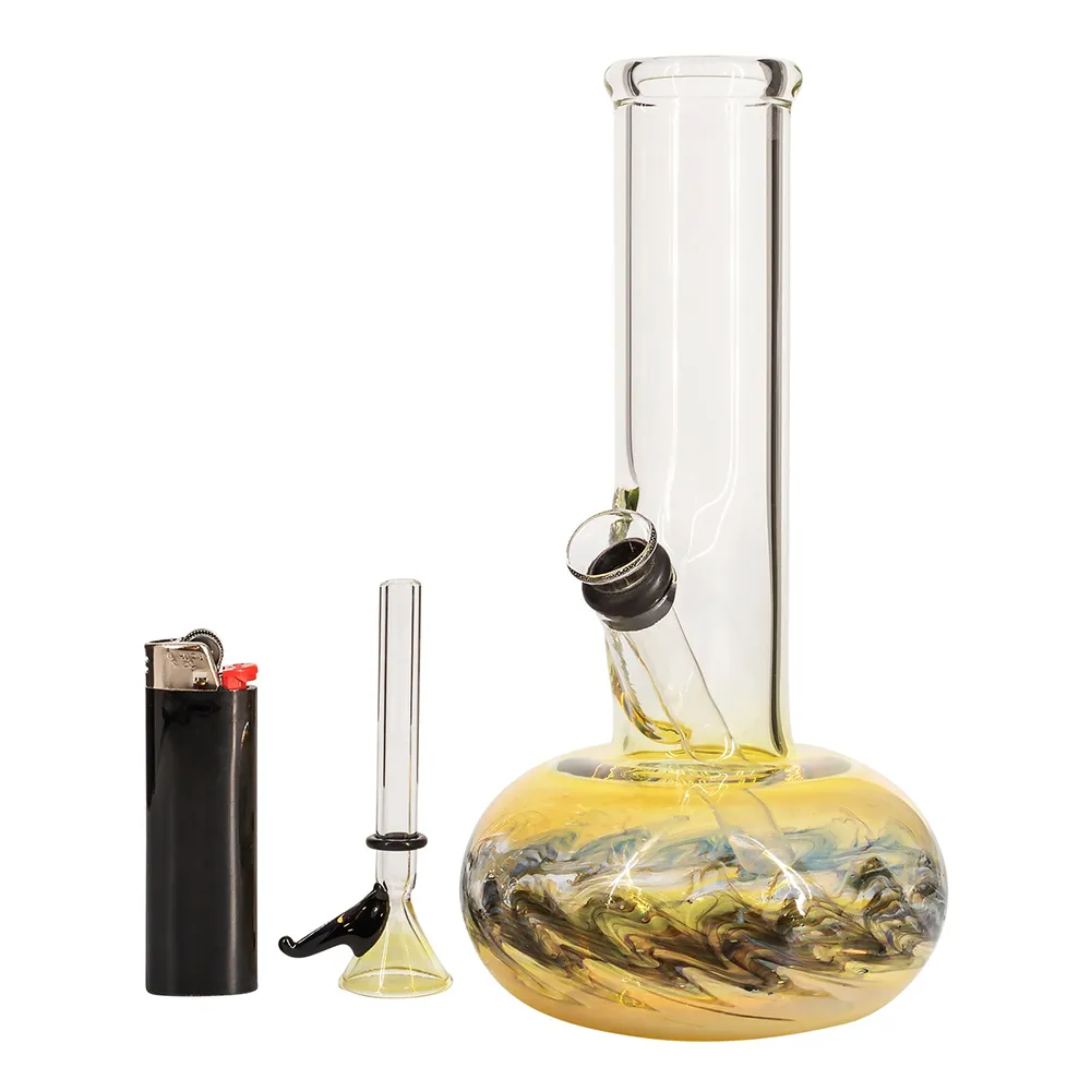 LA Pipes "Smoke Signals" Buoy Fumed Bubble Base Bong