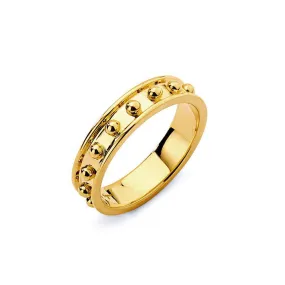 Large Mogul Gold Dots Band