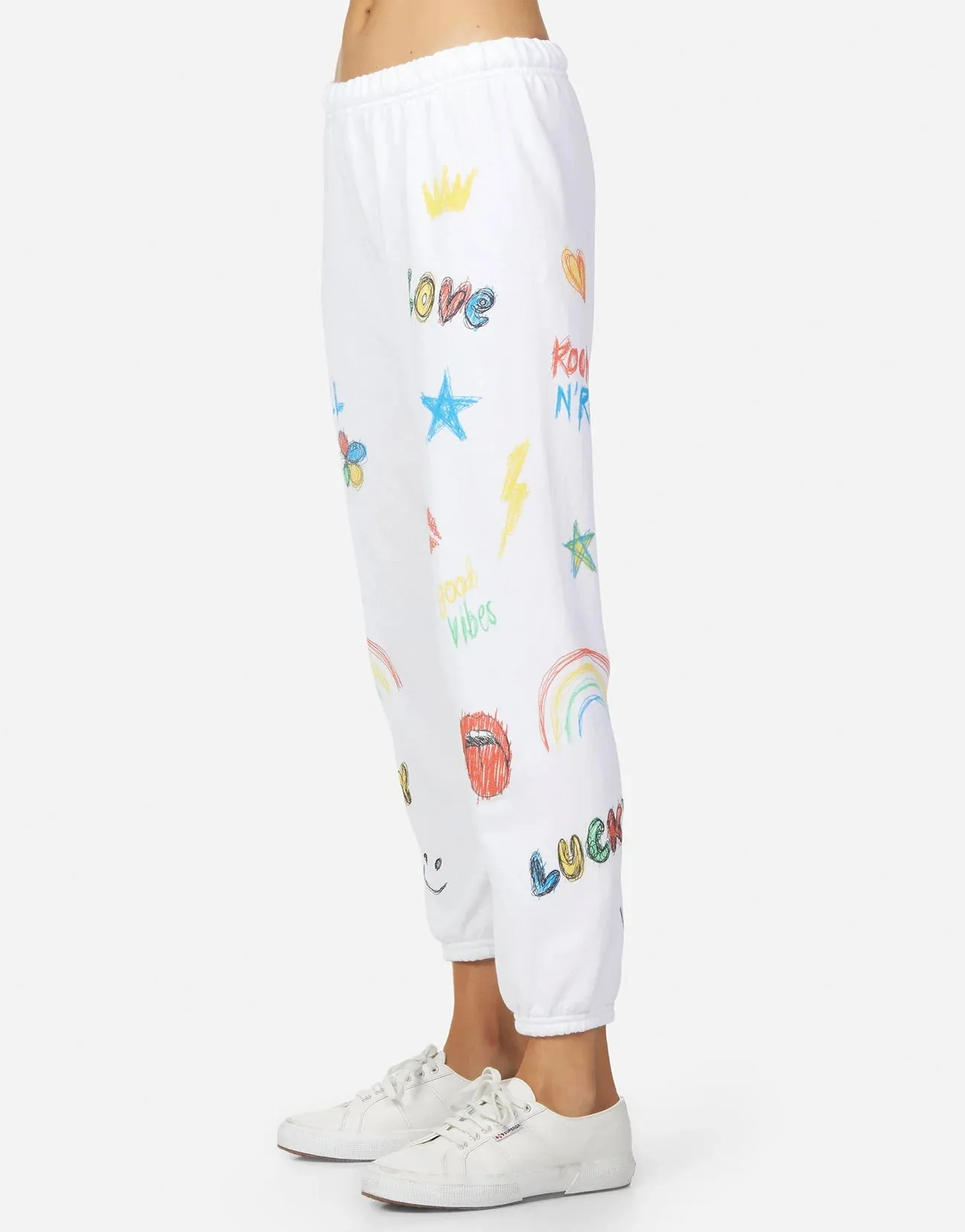 Lauren Moshi Alana Doodle Elements Sweatpants