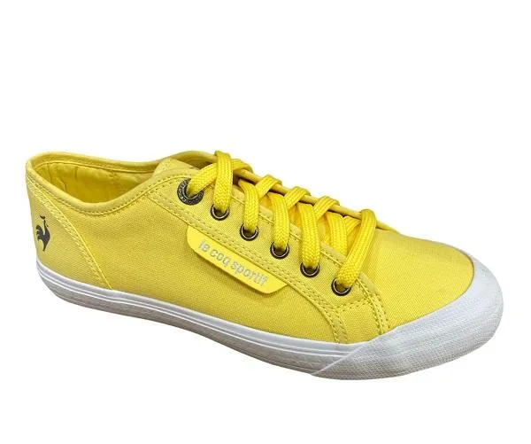 Le Coq Sportif adult canvas sneakers shoe Deauville Plus 1411204 yellow