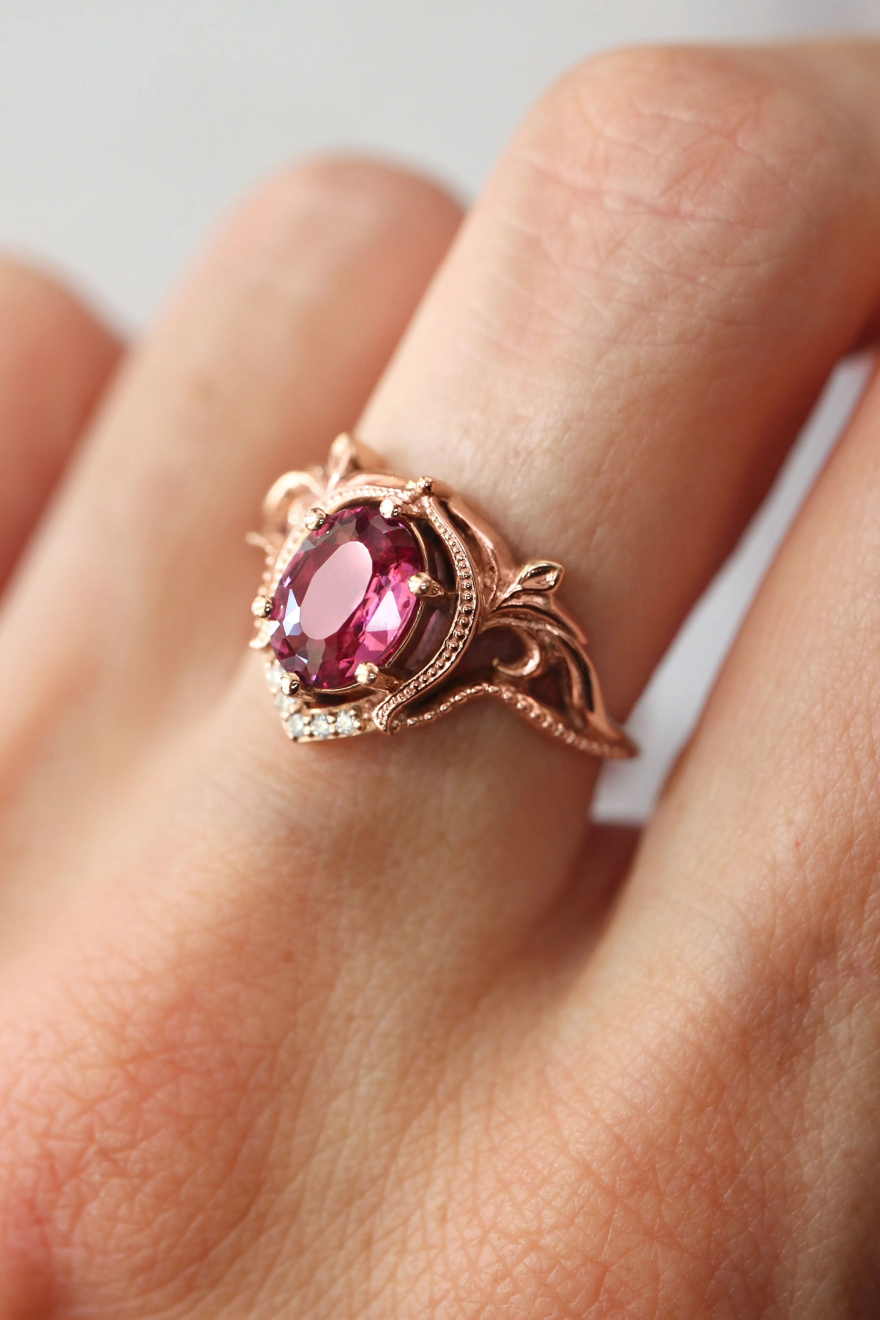 Lida big | oval cut gemstone setting