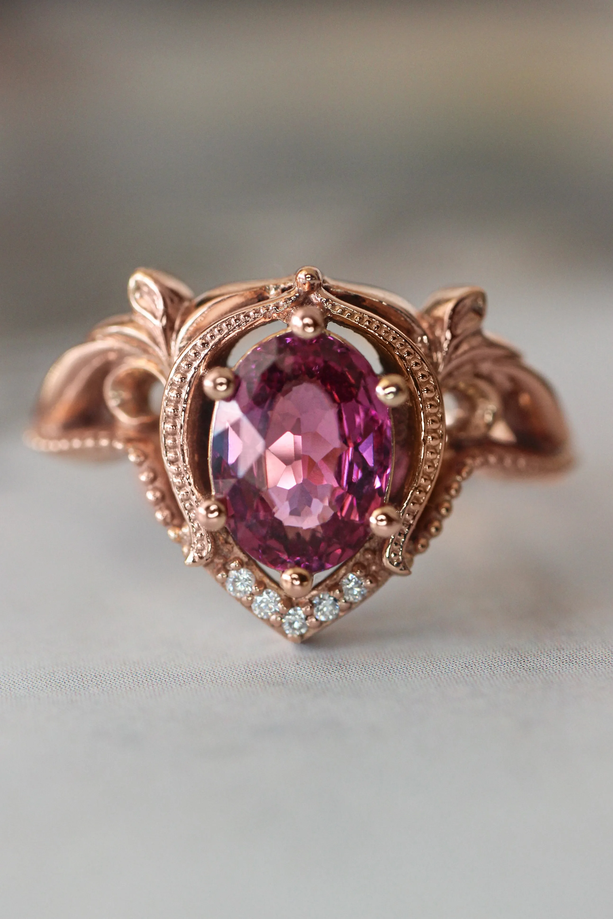 Lida big | oval cut gemstone setting