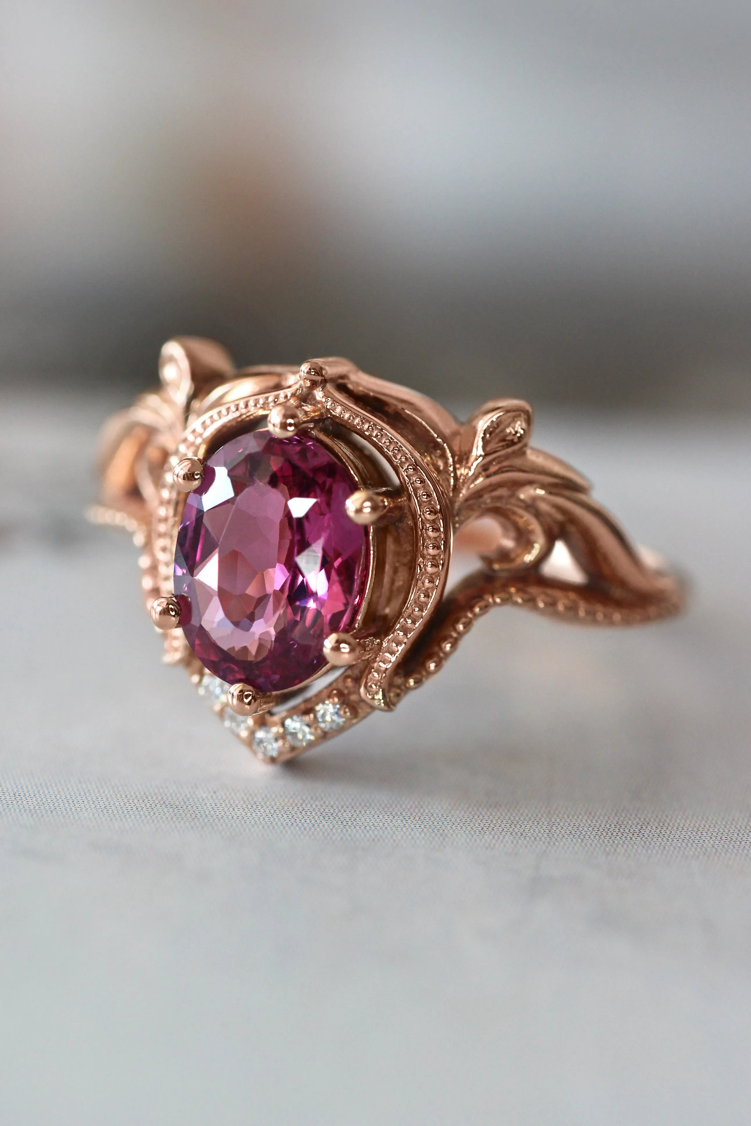 Lida big | oval cut gemstone setting