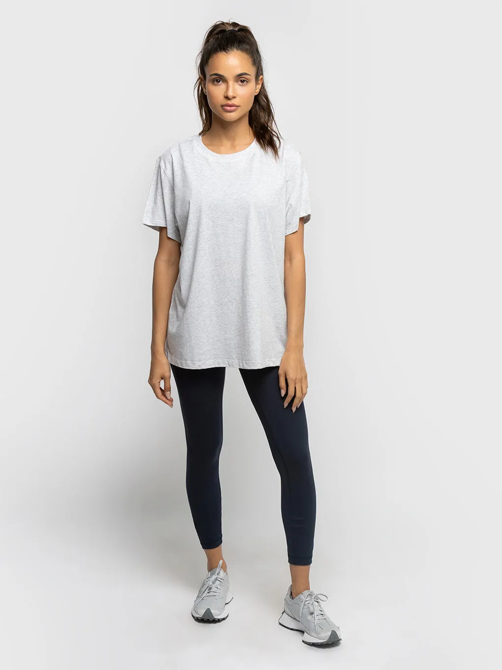 LULULEMON HEATHERED CORE ULTRA LIGHT GREY ALL YOURS TEE