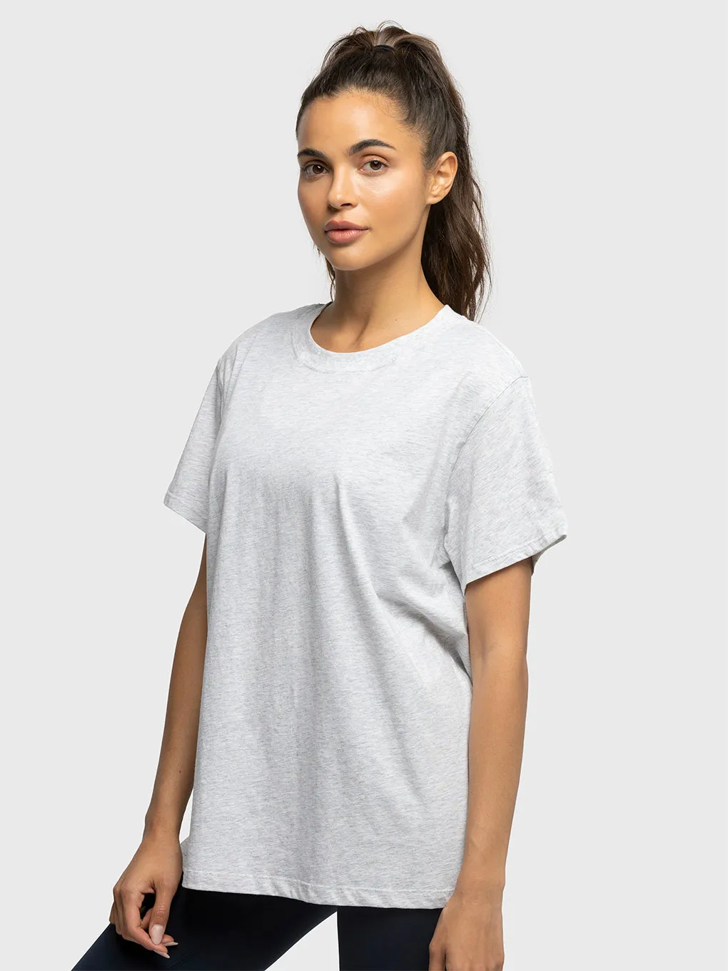 LULULEMON HEATHERED CORE ULTRA LIGHT GREY ALL YOURS TEE