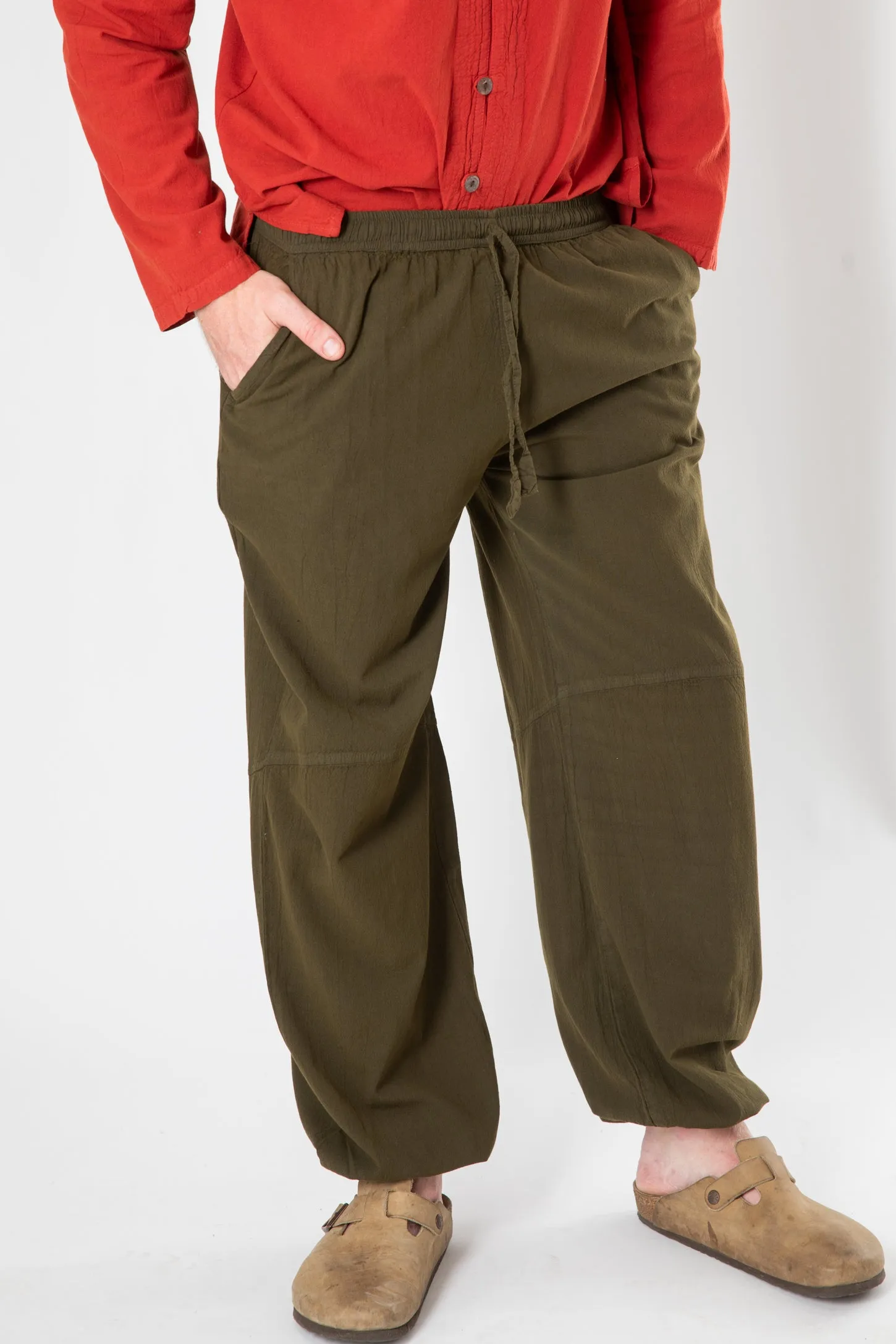 Lung Ta Cotton Harem Pants