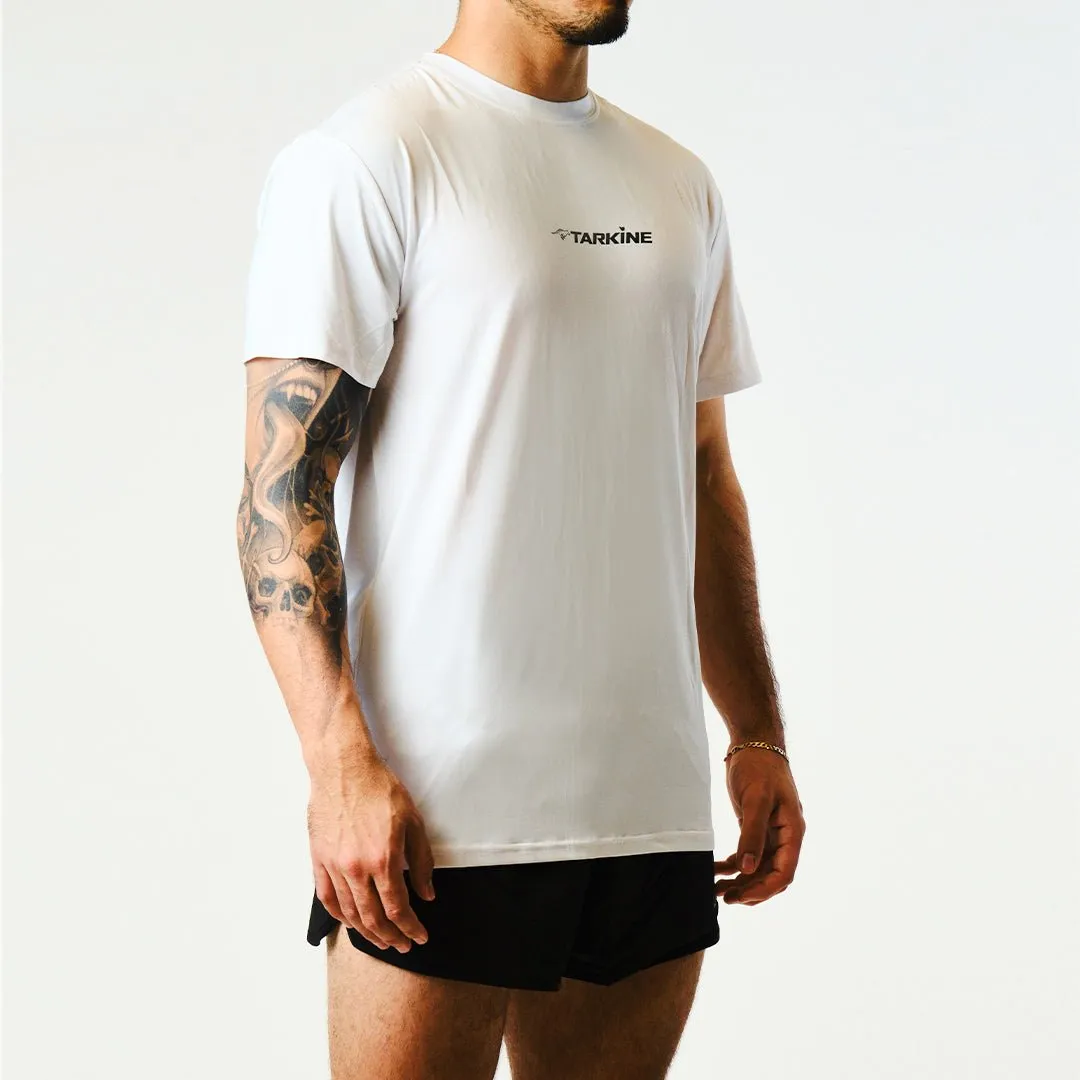 Men's Tarkine Ultra-Eco Run Tee (Tassie Devil White/Thin)