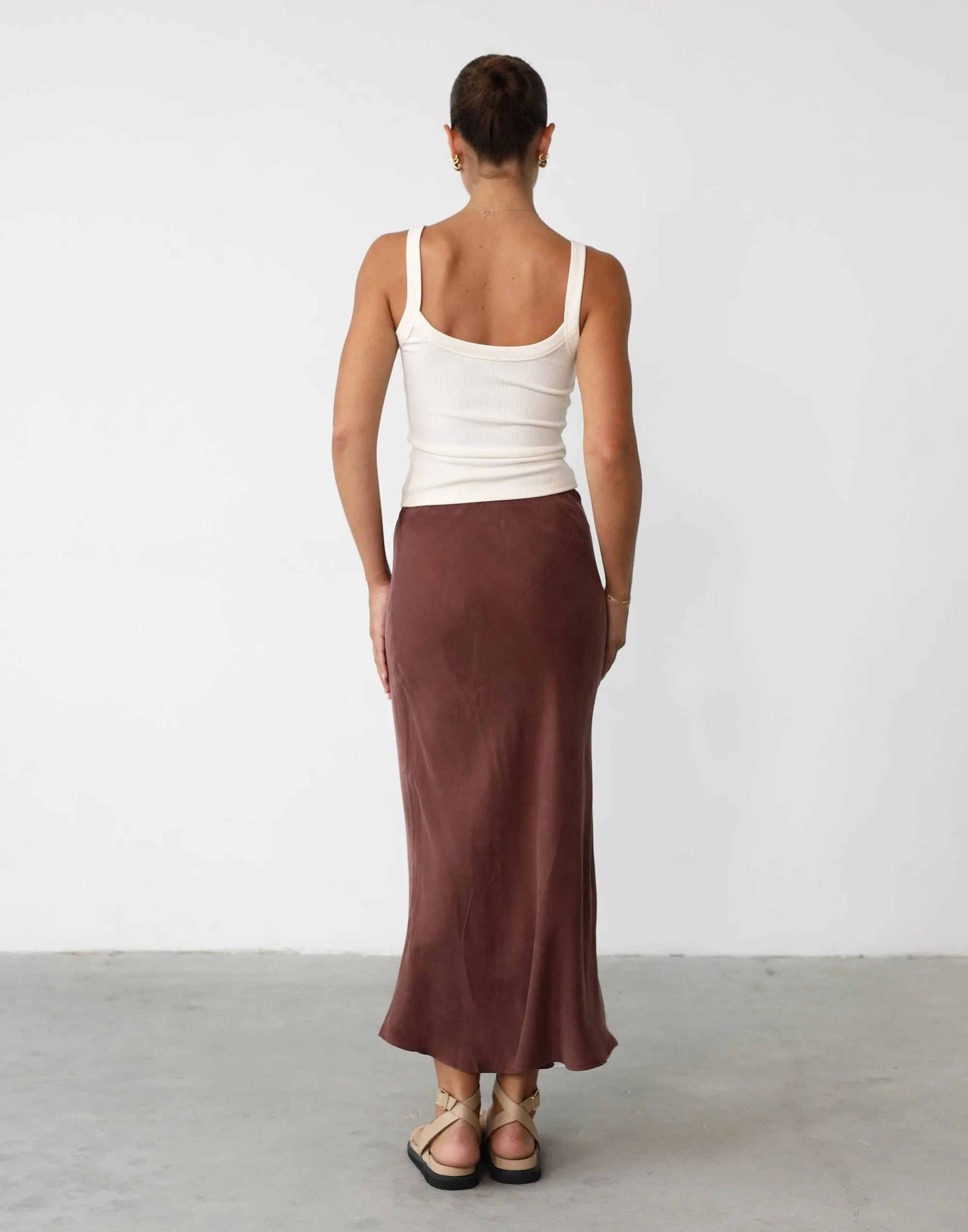 Mimi Midi Skirt (Chestnut)