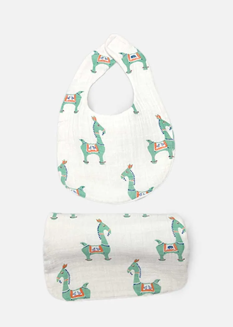 Newborn Organic Bib Burp Cloth - Bankura