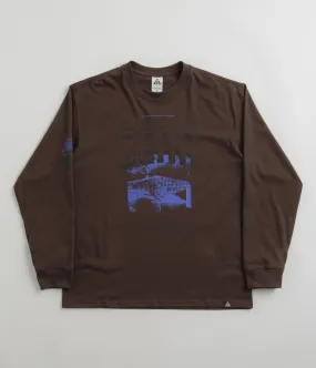 Nike ACG Bridge of Gods Long Sleeve T-Shirt - Baroque Brown