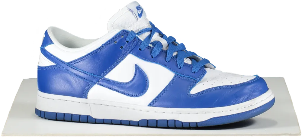 Nike White / Blue Dunk Low Retro "kentucky 2020/2022" UK 9  👞