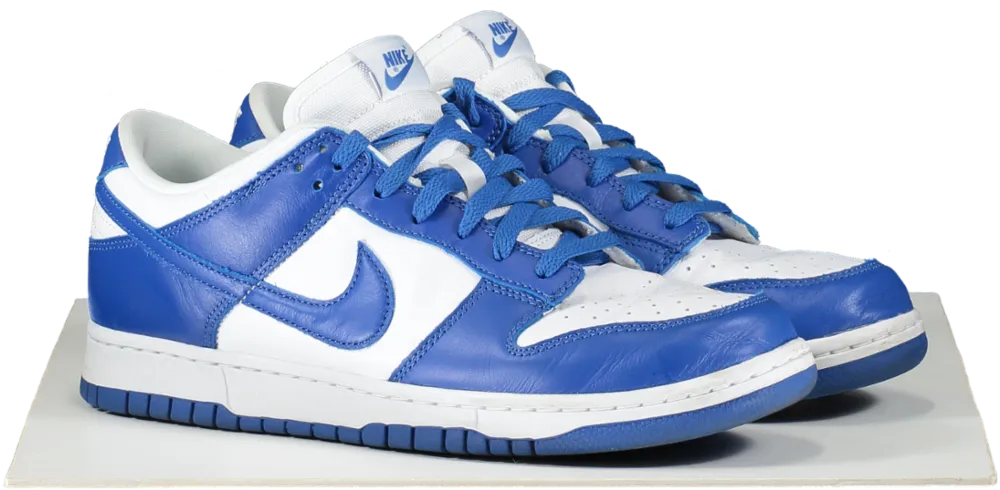 Nike White / Blue Dunk Low Retro "kentucky 2020/2022" UK 9  👞