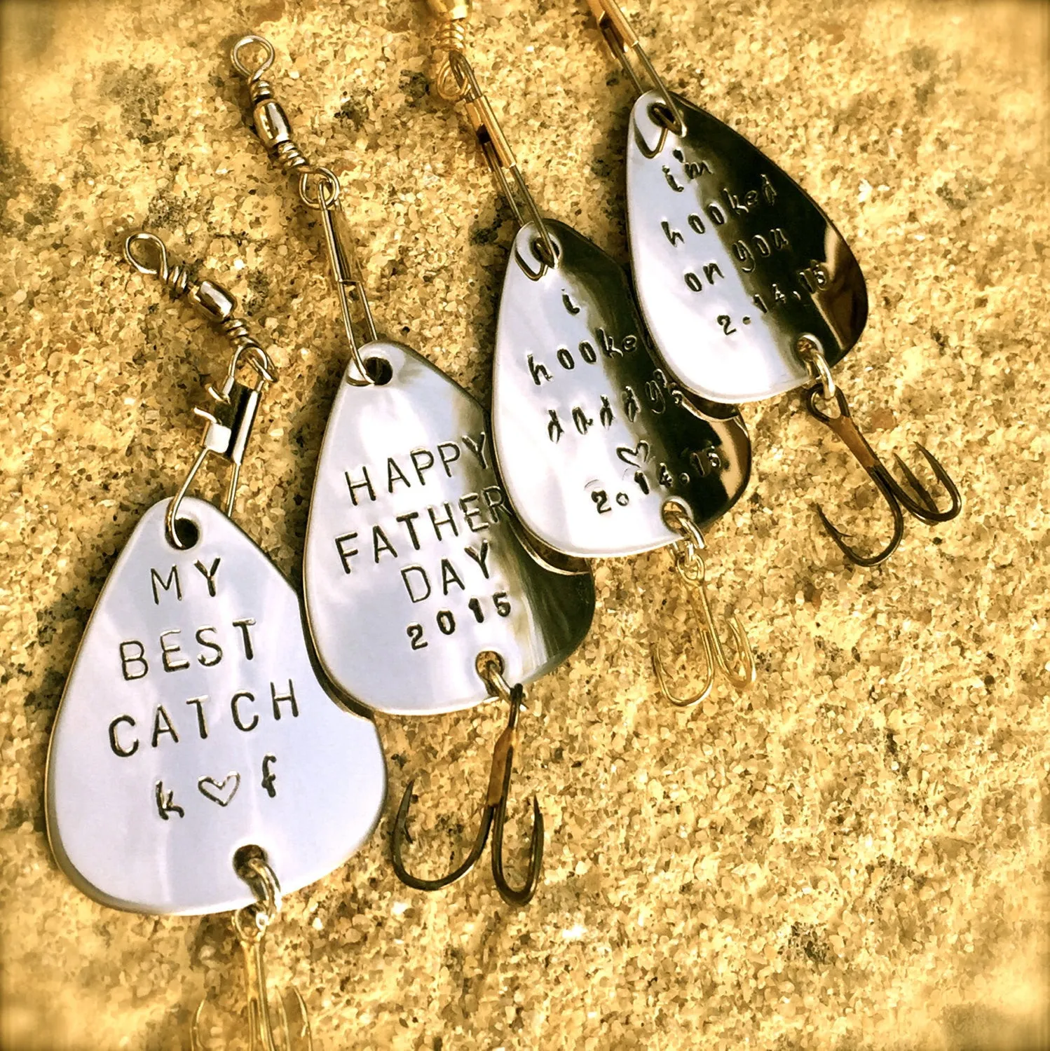 Personalized Fishing Lure, Happy Fathers Day, My Best Catch, I'm hooked on you, Valentines Gift Men, natashaaloha