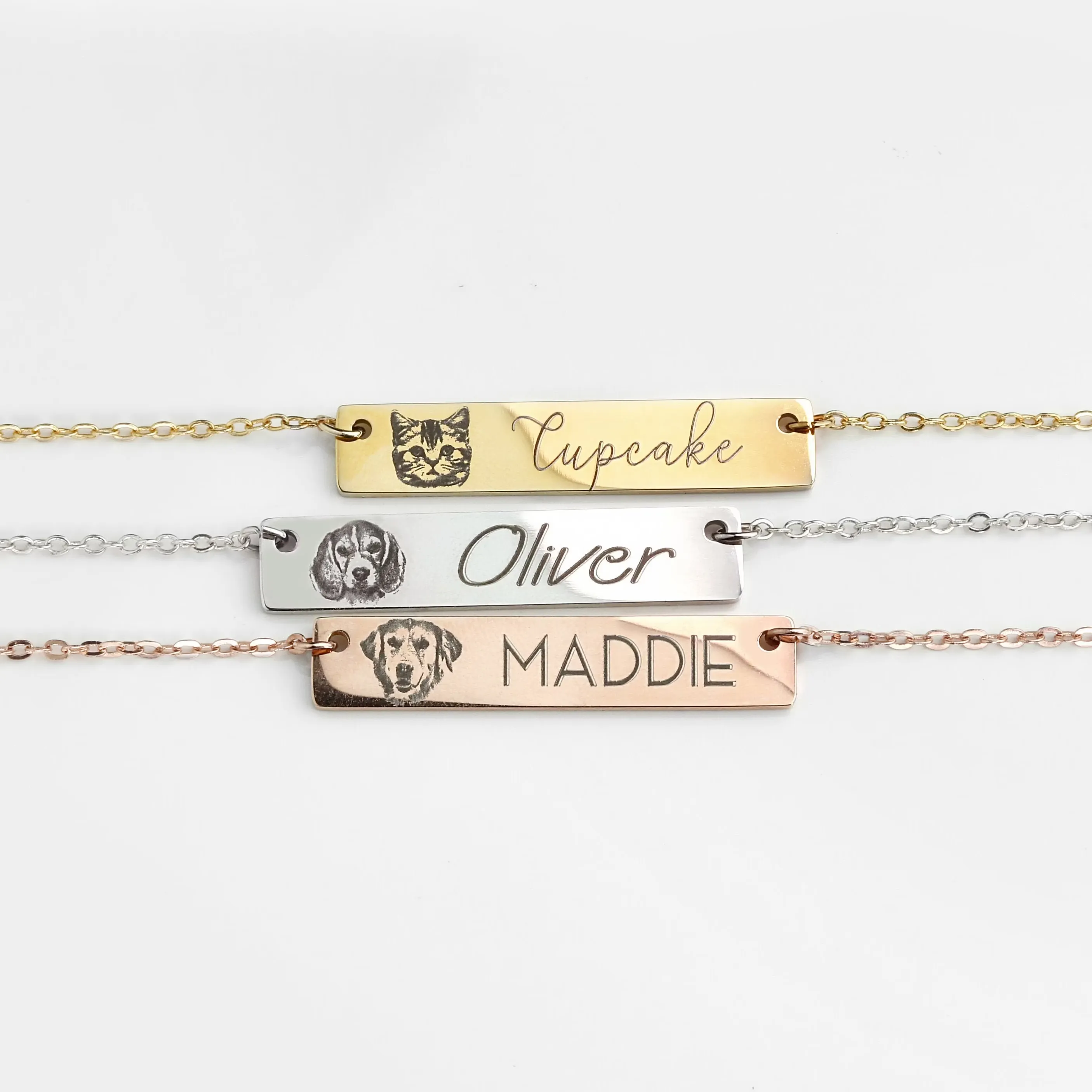 Pet Bar Personalized Necklace