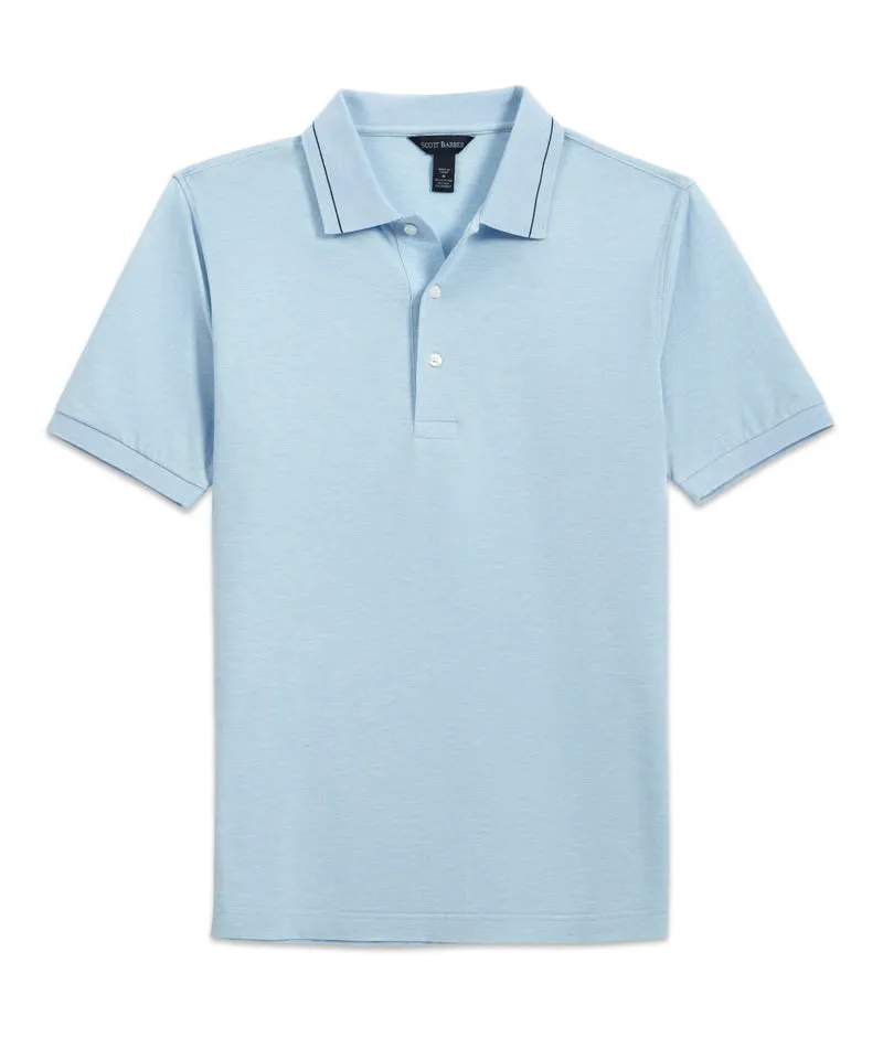 Pima & Silk Pique Polo - Sky Heather (Limited Edition)