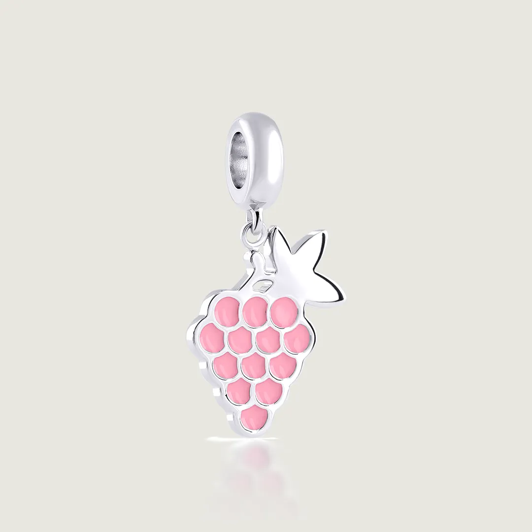 Pink Grape Charm