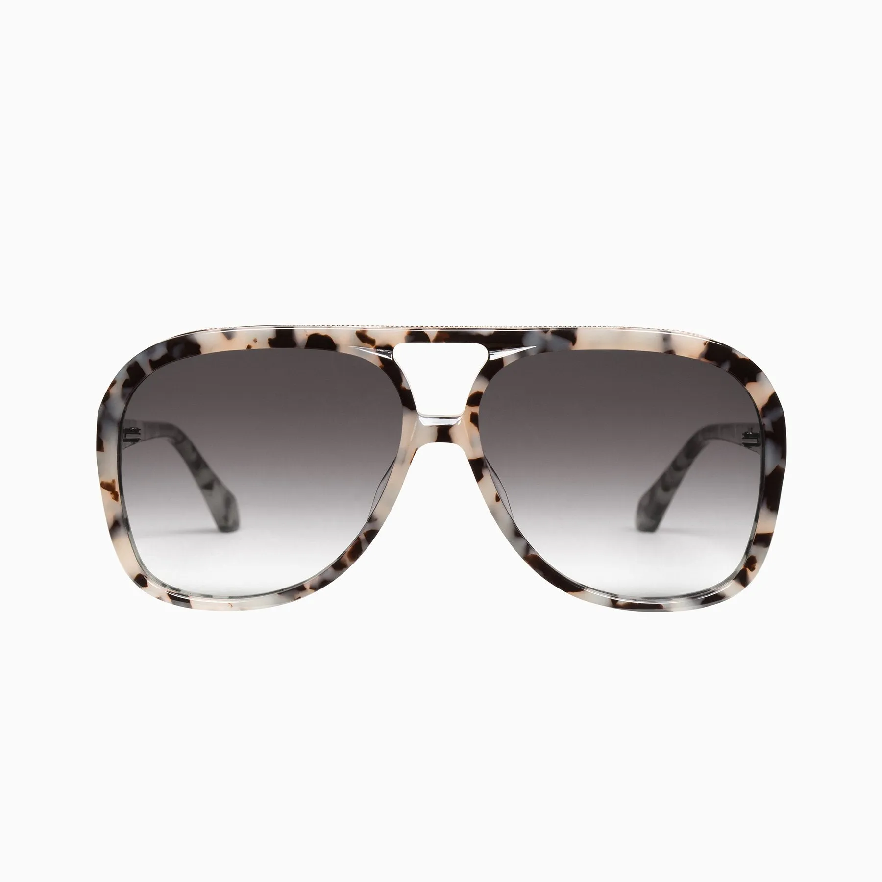 Polarized Bang / Ivory Tort w. Rose Gold Metal Trim / Black Gradient Lens