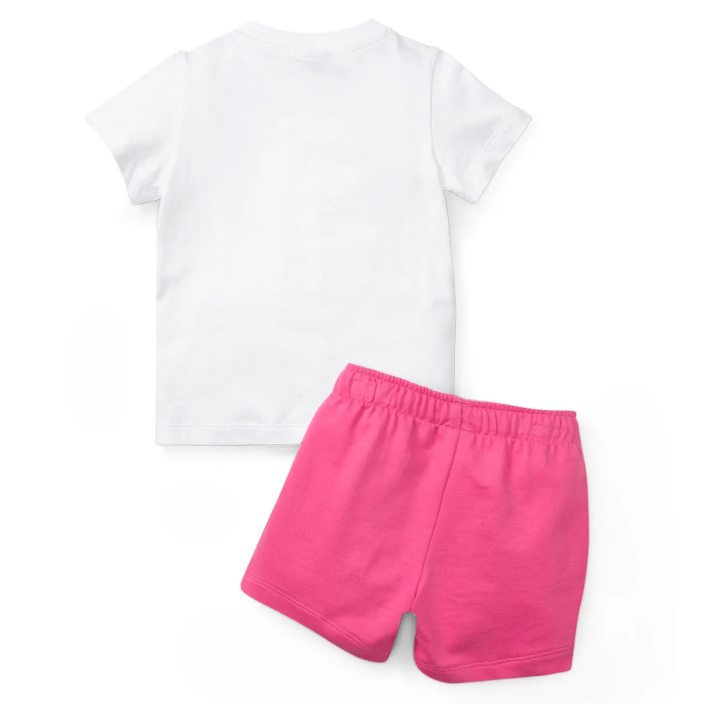 Puma Children's set Minicats Tee & Short 845839-52 White-Pearl Pink