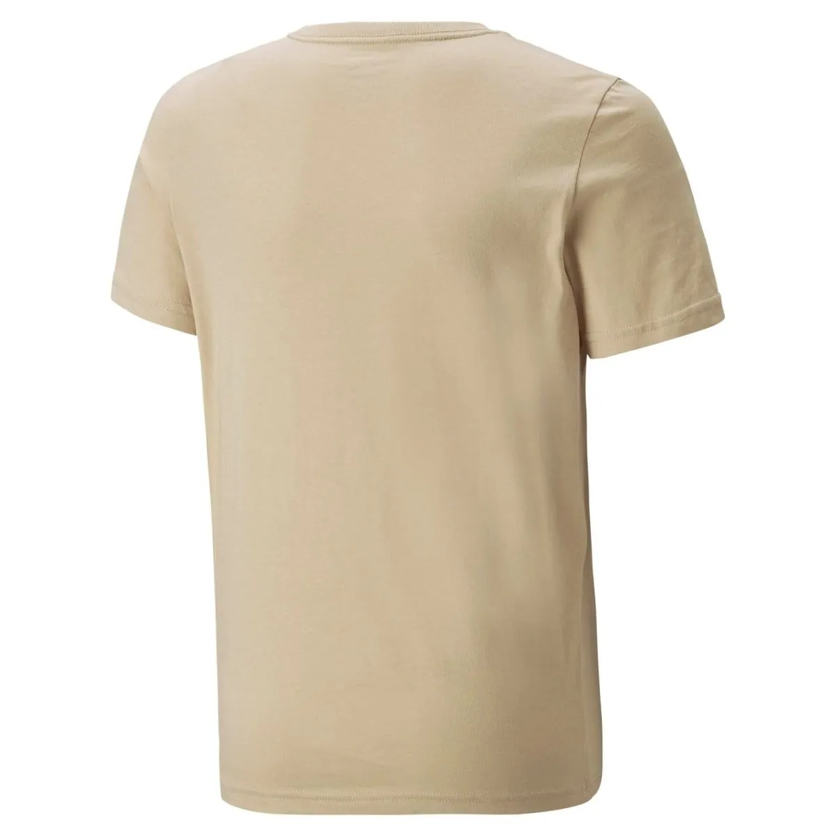 PUMA JUNIOR ESSENTIALS  TWO-TONE LOGO BEIGE TEE