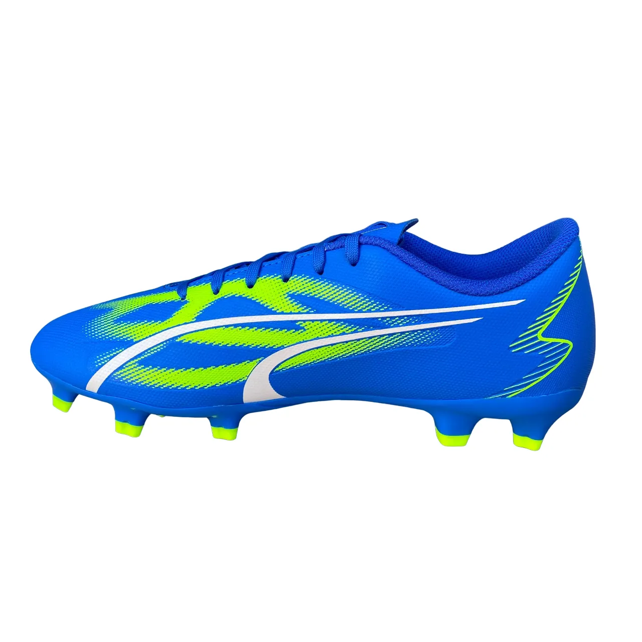 Puma men's football boot Ultra Play FG/AG 107423 03 light blue-white-green