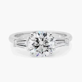 Round brilliant cut diamond ring