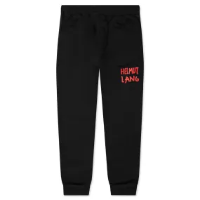 Scribble Logo Jogger - Black