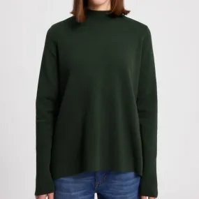 Seldaa Vintage Green Knitted Sweater in Organic Cotton