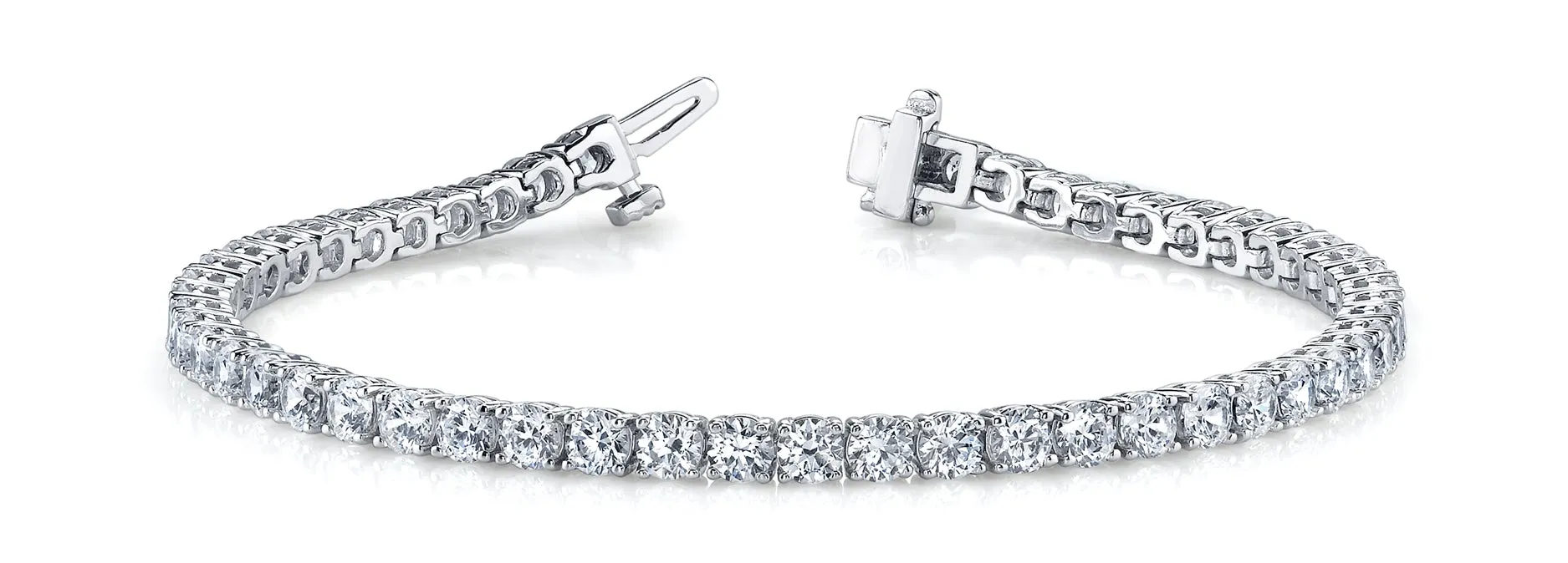 SERENA 14 Carat Diamond Tennis Bracelet in Platinum 35 pointer F Color VS1 Clarity By Mike Nekta