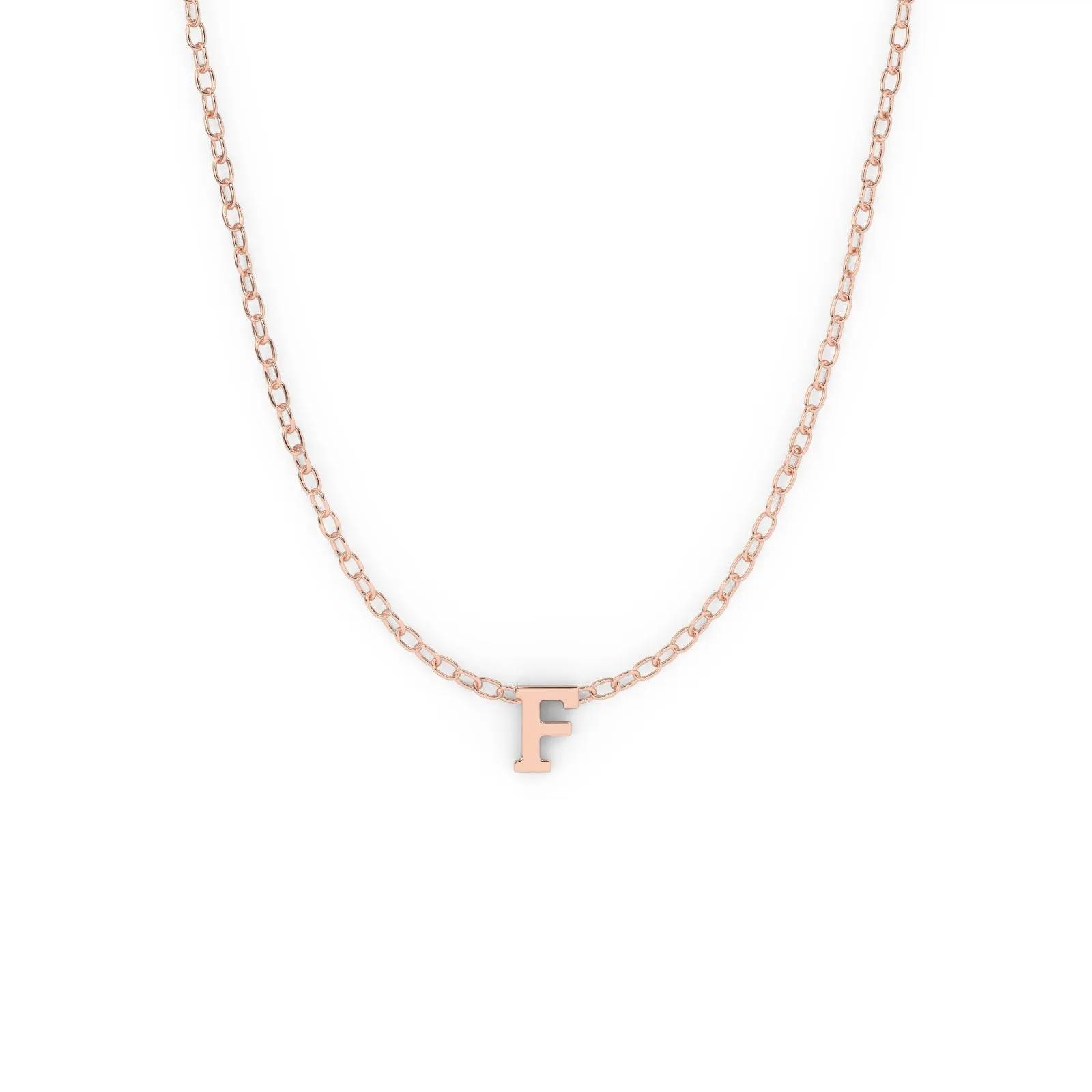 Serif Initial Necklace