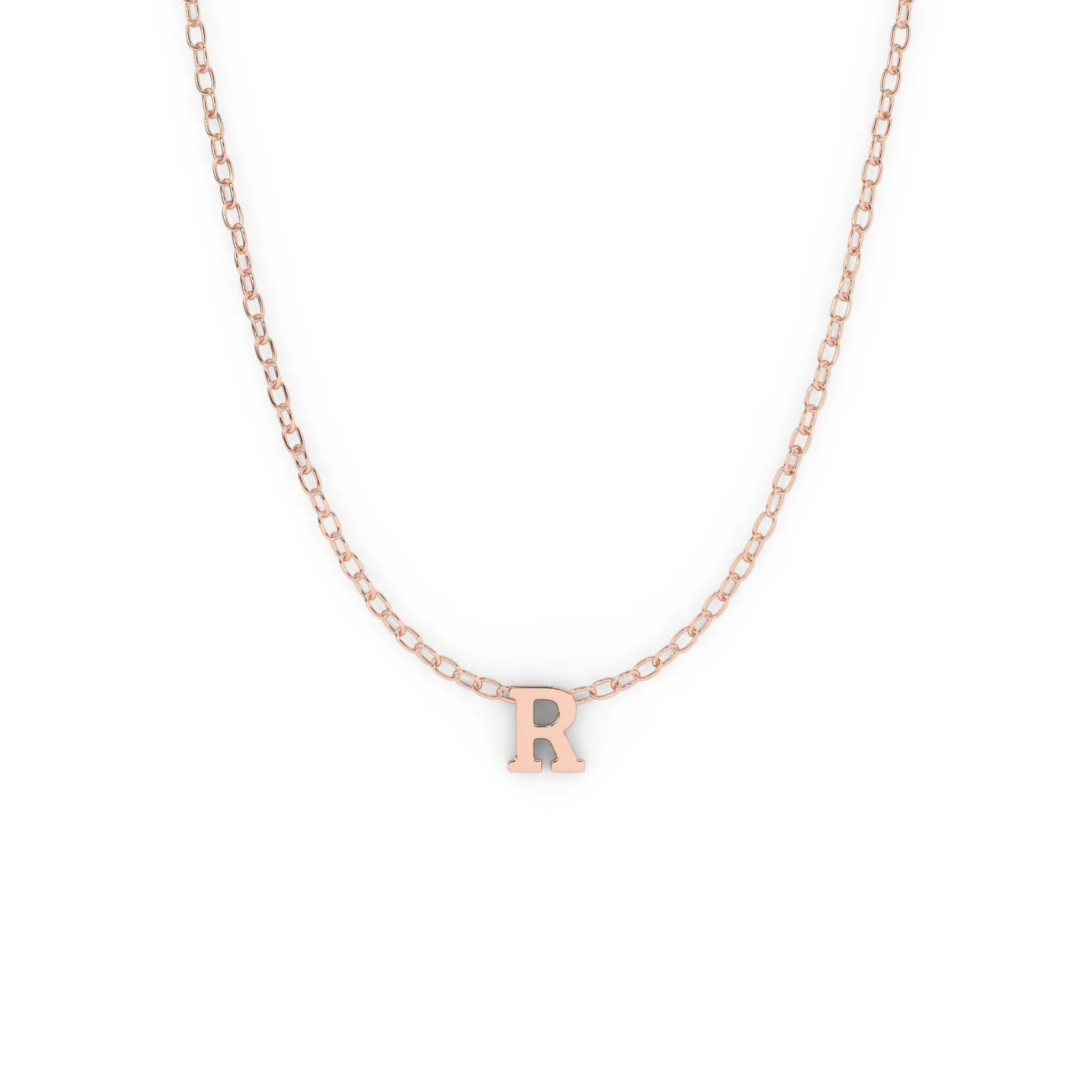 Serif Initial Necklace