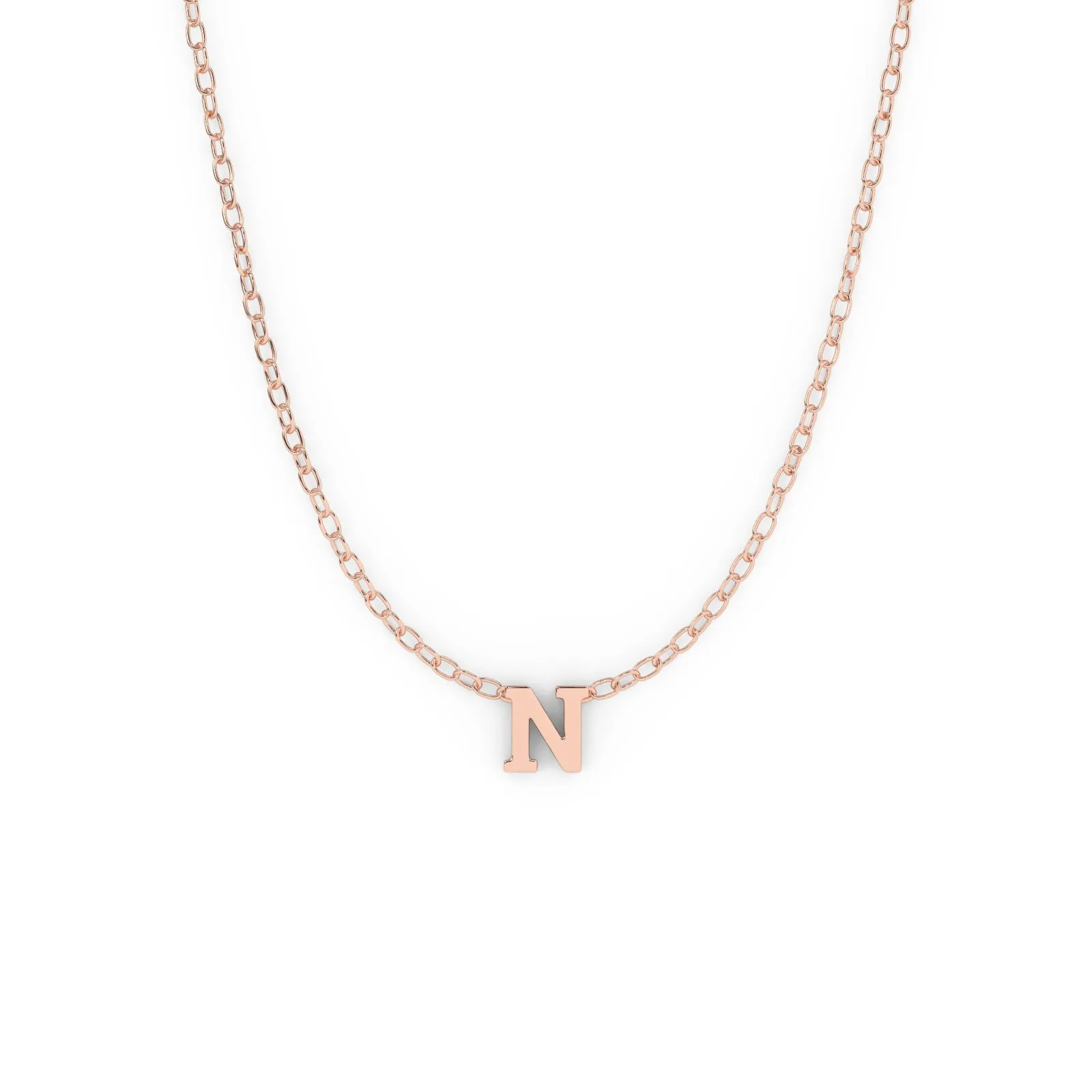 Serif Initial Necklace