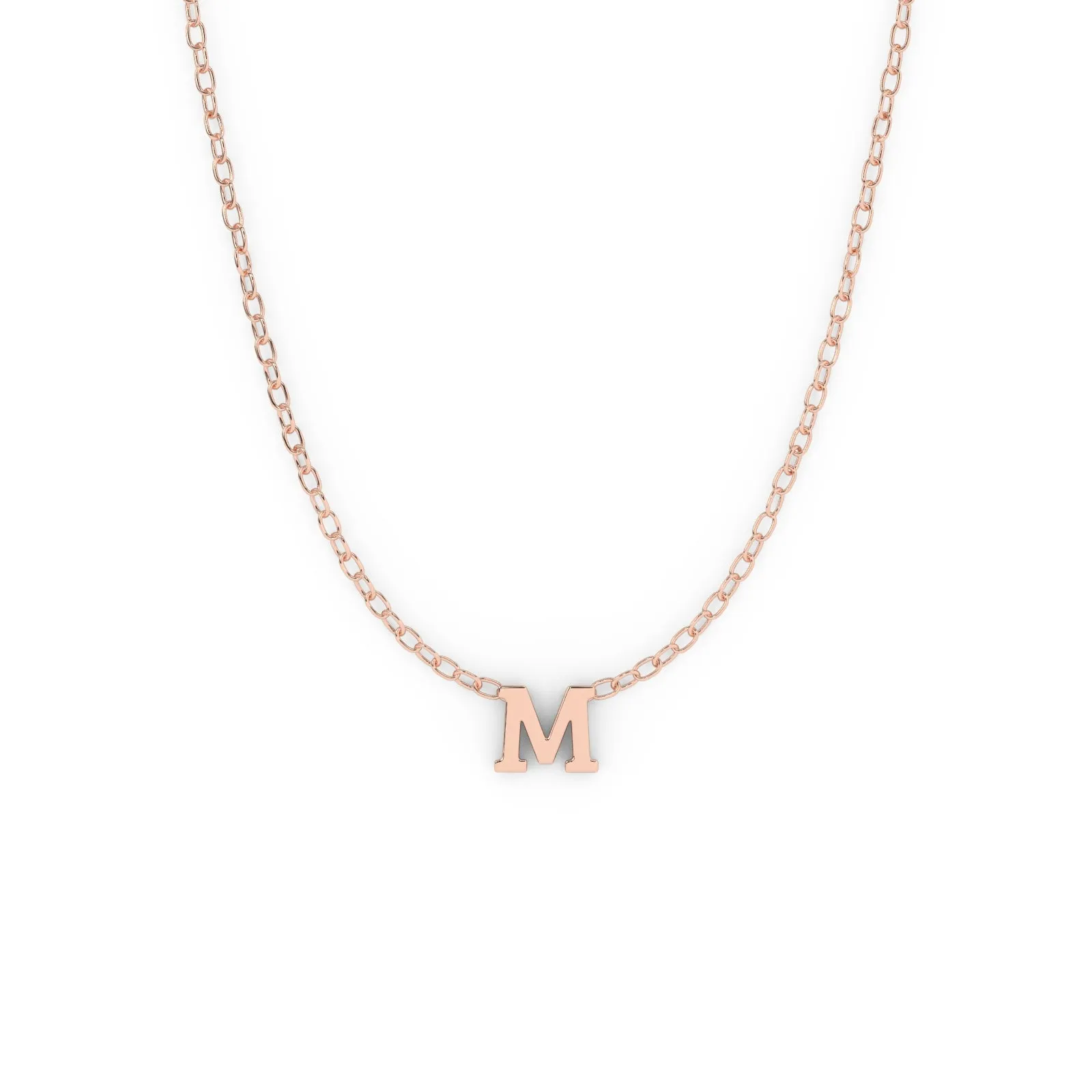 Serif Initial Necklace